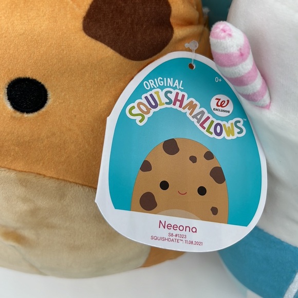 Squishmallows Walgreens Exclusive 2022 Milk And Cookies Melly and Neeona 8 inch - Picture 5 of 6